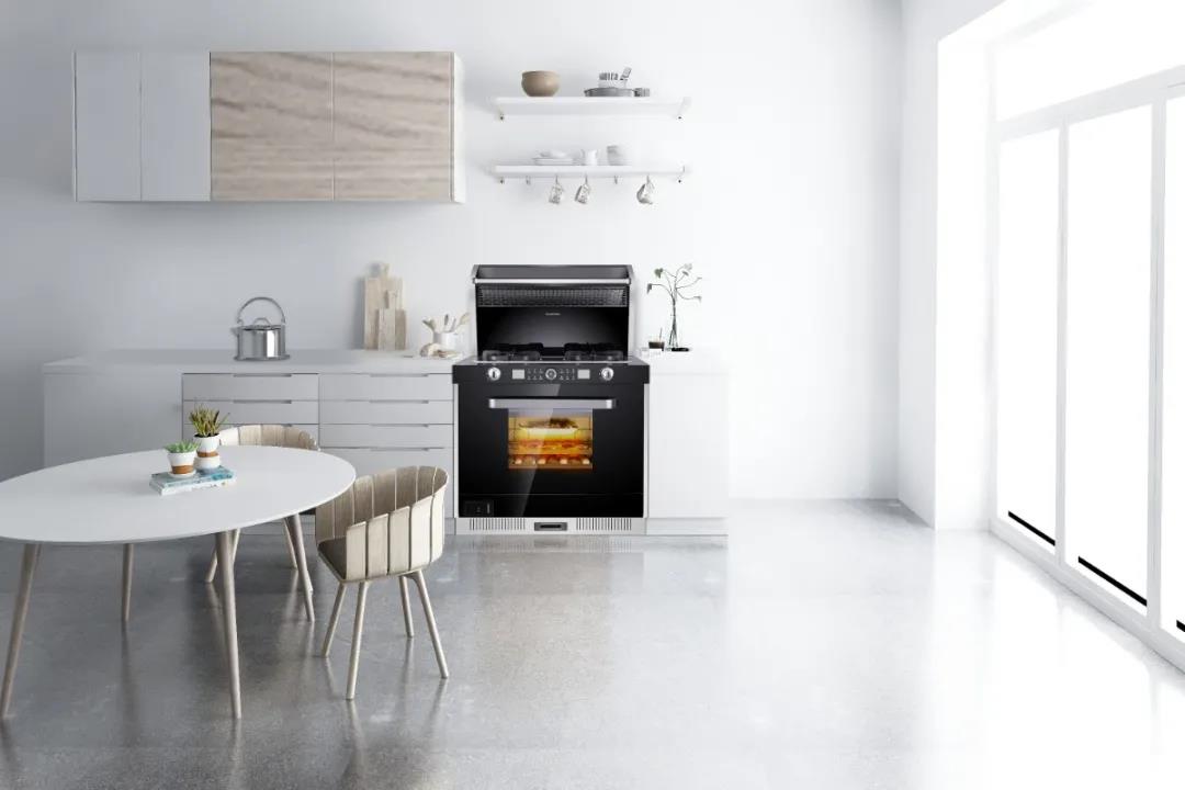 開放式廚房有“硬傷”？佳歌蒸烤消一體集成灶幫你解決！