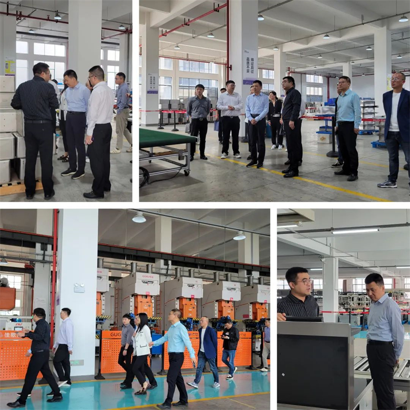 紹興市商務(wù)局領(lǐng)導(dǎo)一行蒞臨佳歌二期智能化新工廠參觀考察！