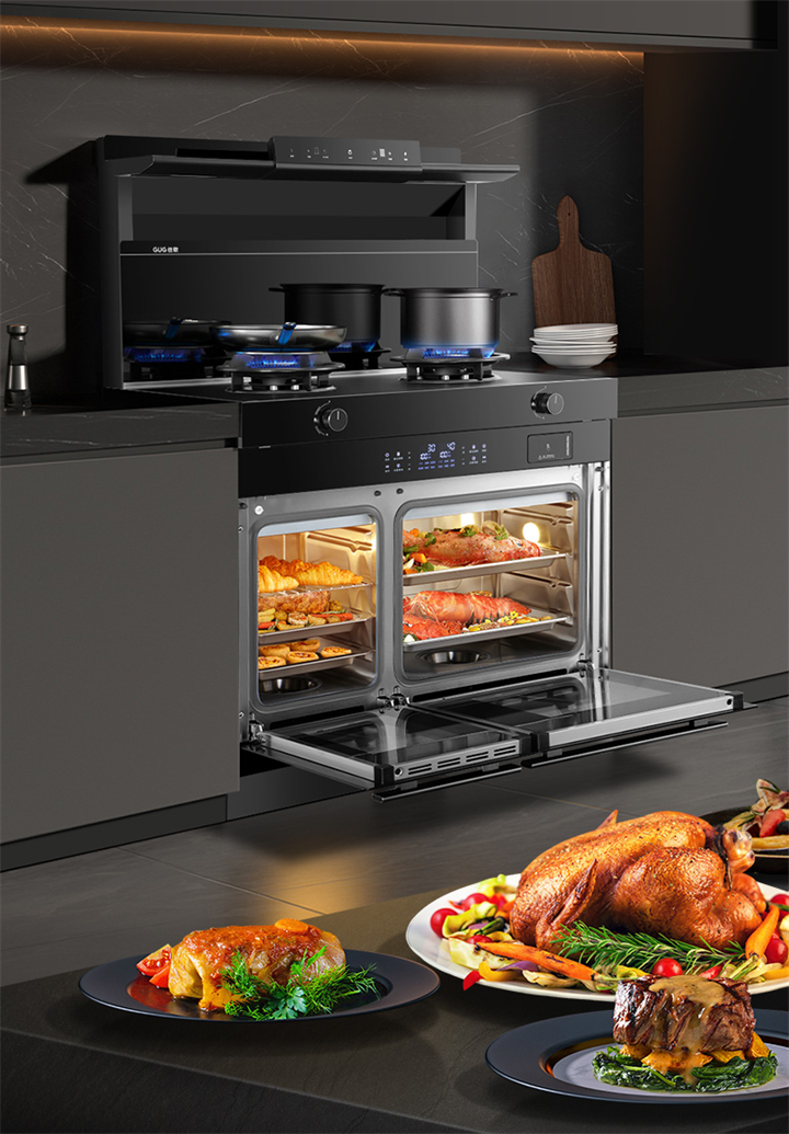 佳歌雙蒸一烤集成灶，提升您的廚房幸福感！